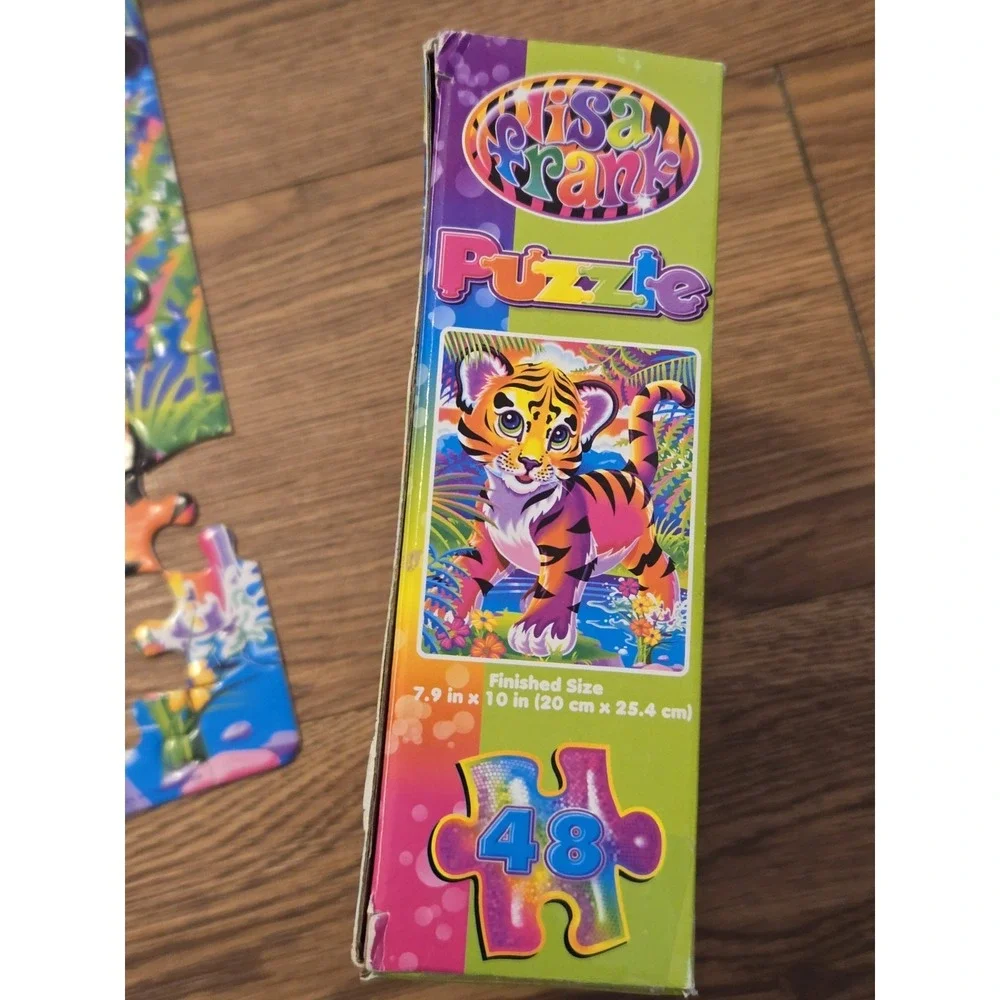 Lisa‎ Frank Forrest Puzzle 48 Pc Incomplete 42/48 Pieces Damaged Piece